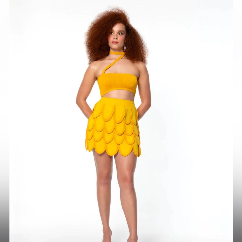 Hanifa Camelia Bandeau Knit Top